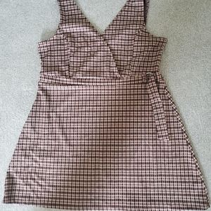 Plaid jumper dress